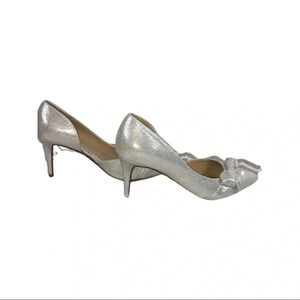 CL by Laundry D’Orsay Pump Silver Size 7